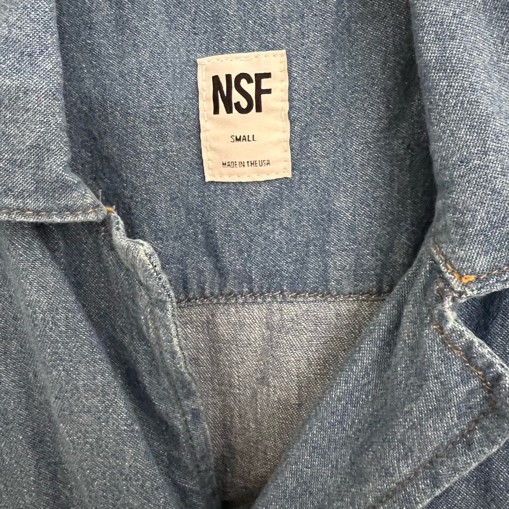NSF Blue Lightweight Denim Shailey Two-Piece Set - Picture 4 of 7